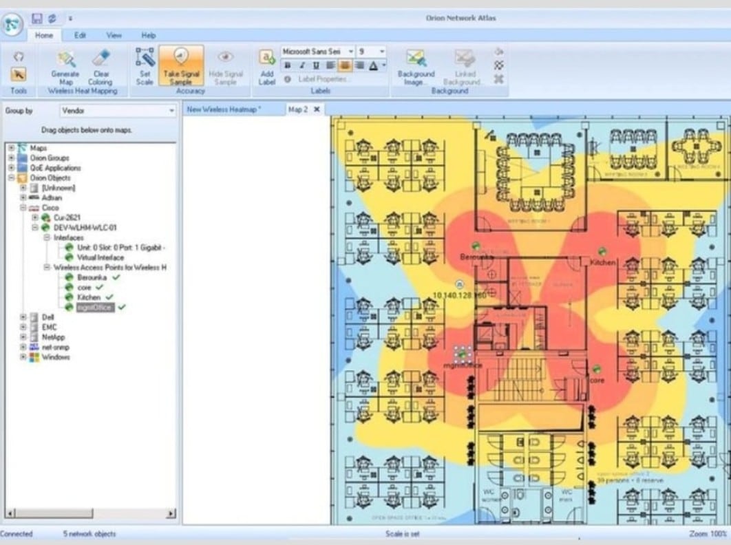 Solarwinds Wifi Heatmap