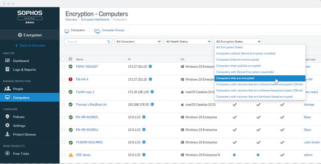 Sophos SafeGuard Encryption