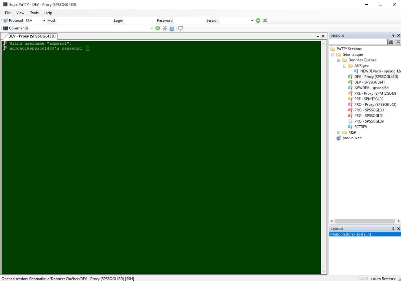 Superputty ssh