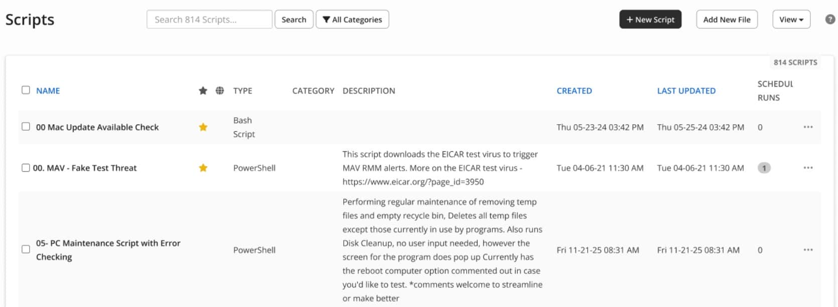 Syncro secure scripts