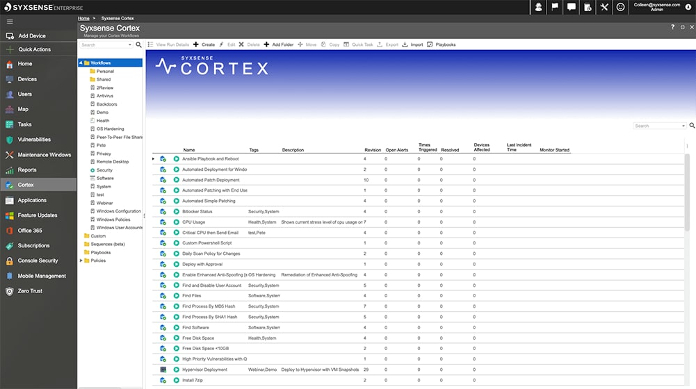 Syxsense Secure Cortex
