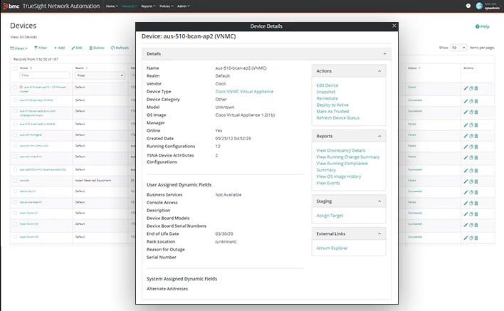 TrueSight Automation for Networks