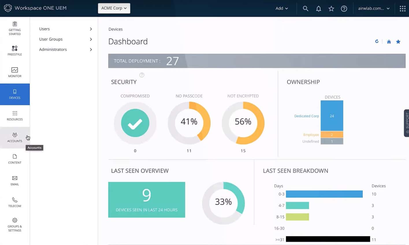 VMWare Workspace ONE