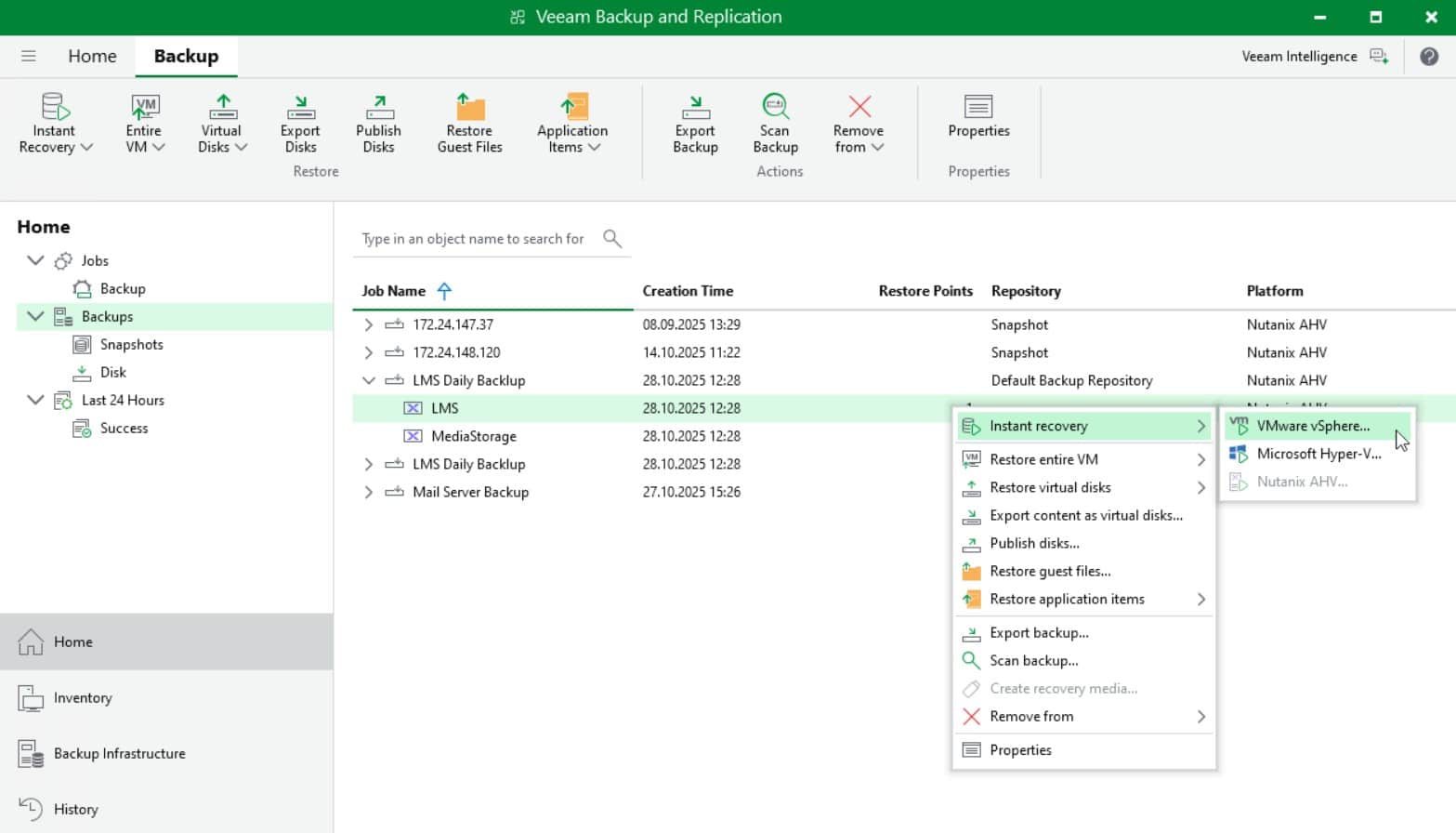 Veeam Backup and Replication vmware backup