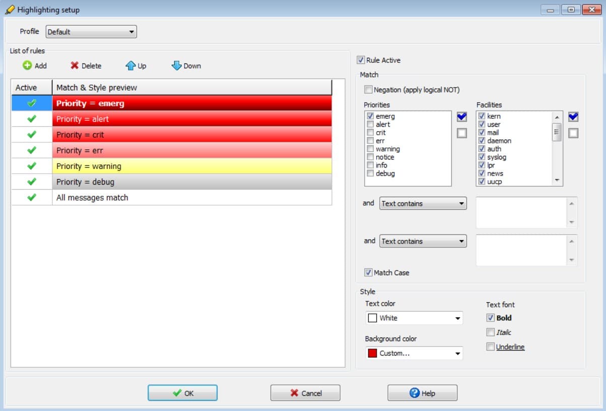 Visual Syslog Server
