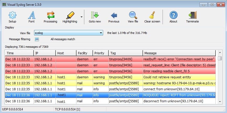 Visual Syslog Server