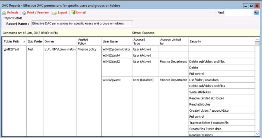 Vyapin Software ntfs permissions