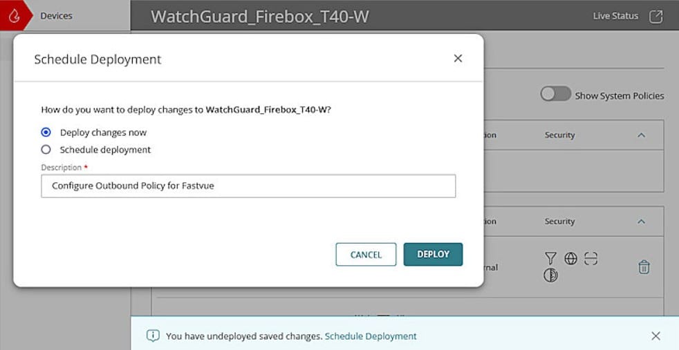 Watchguard Firebox Firewall t40