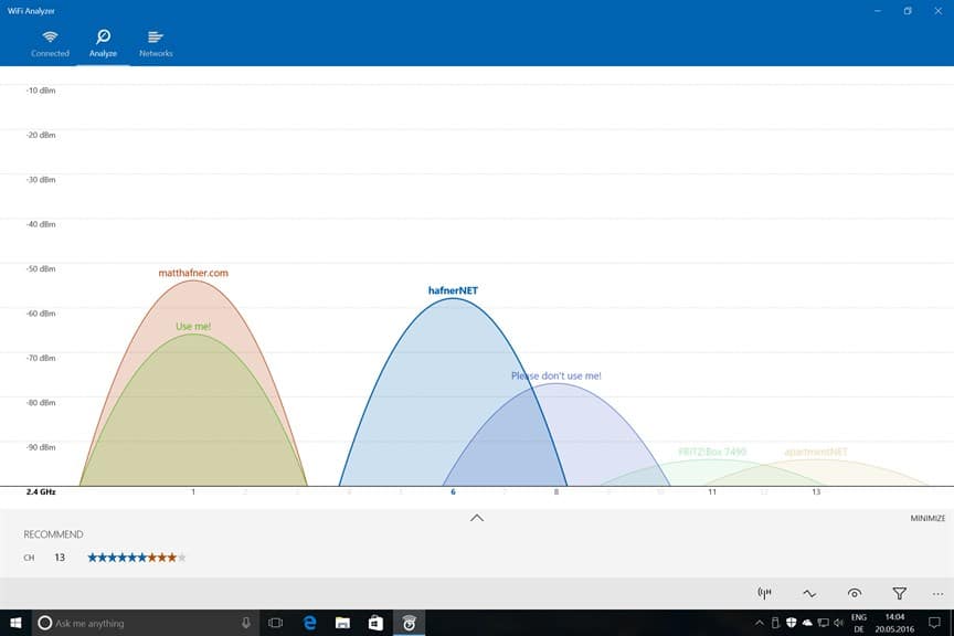 Wi-Fi Analyzer by Microsoft