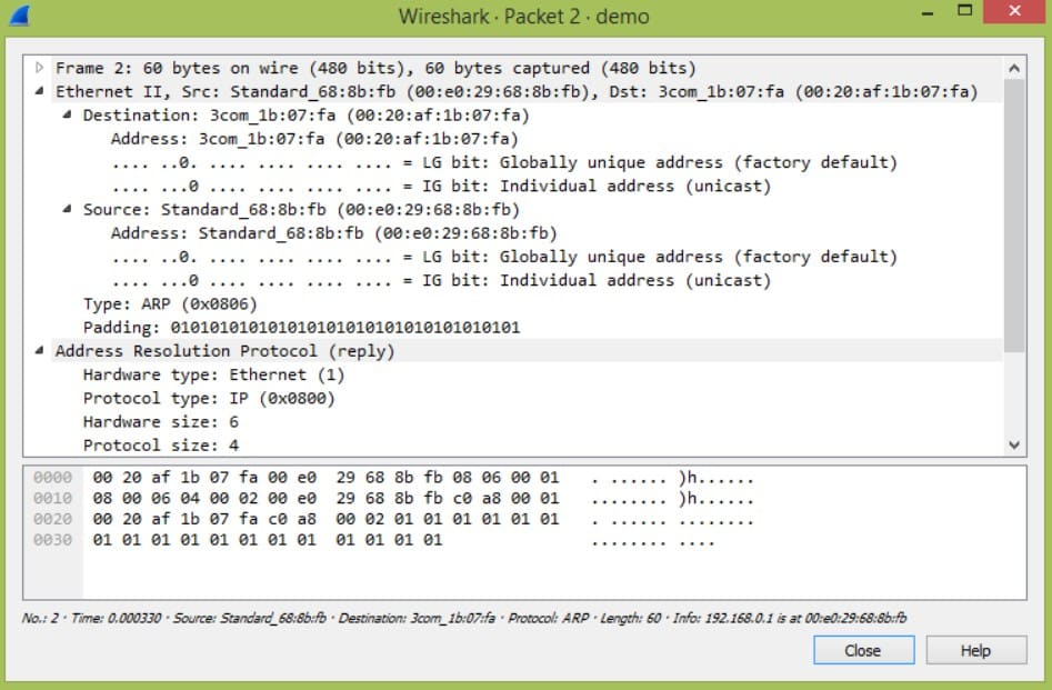 Wireshark Packets