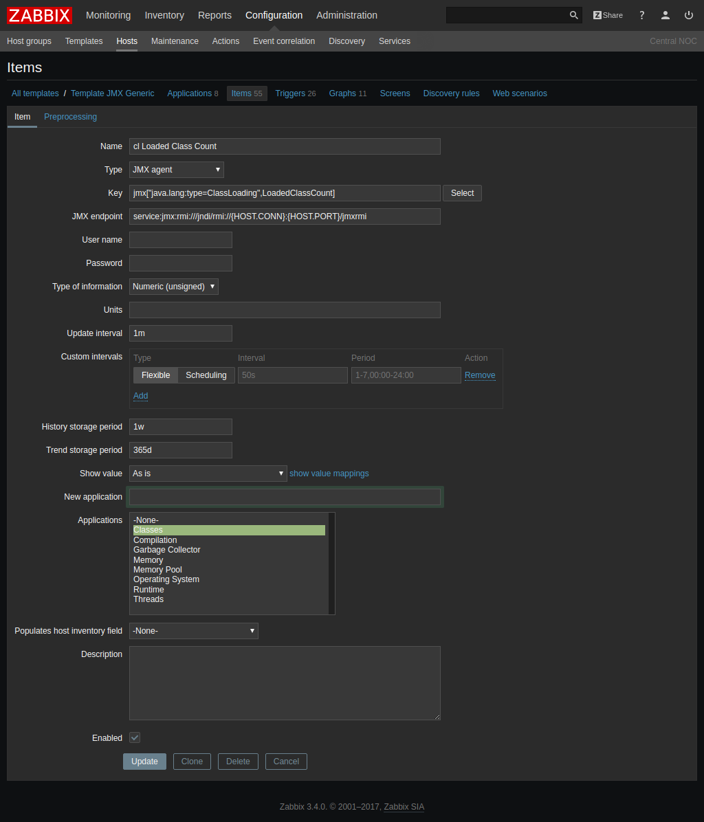 Zabbix JMX Monitoring