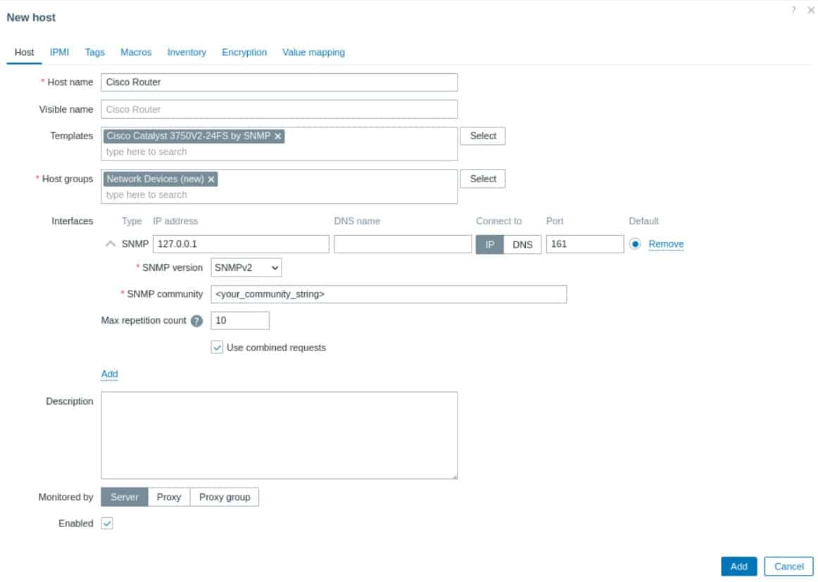 Zabbix Router Monitoring