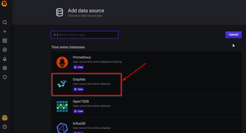 add graphite data source