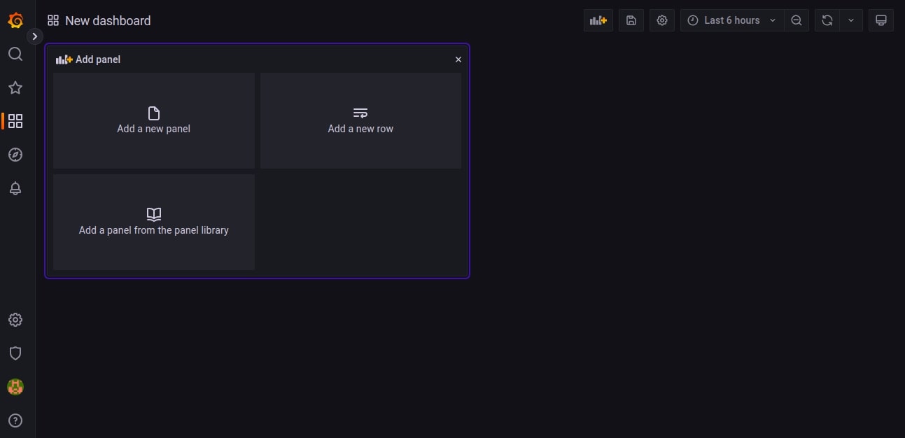 add new dashboard