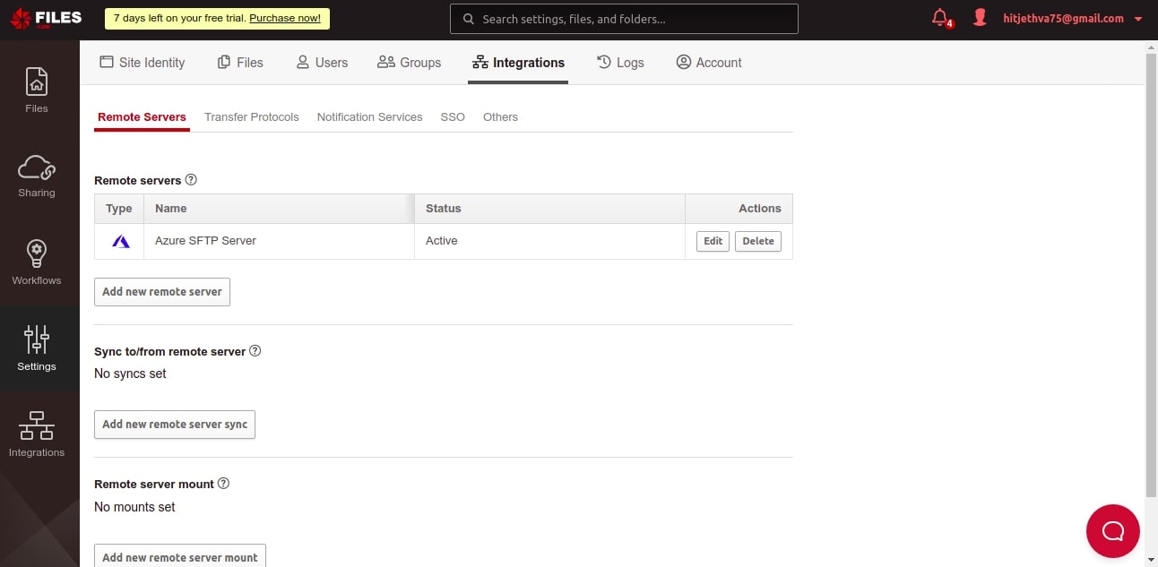 azure storage added