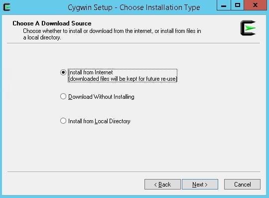 choose downloaded source