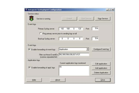 datagram syslog screenshot