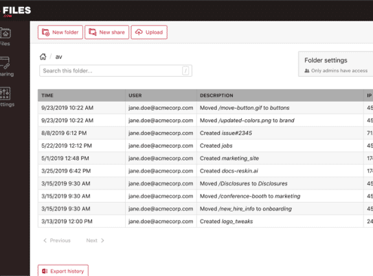 file auditing trails