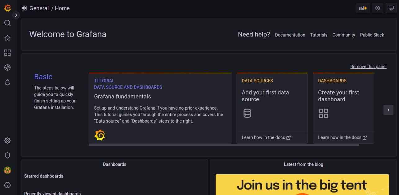 grafana dashboard