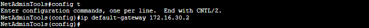 configure a DG on Cisco switch