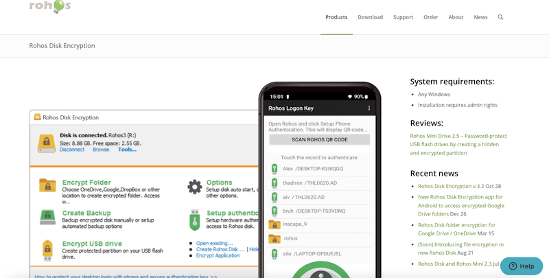 Rohos Disk Encryption