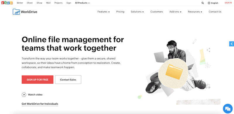 Zoho WorkDrive