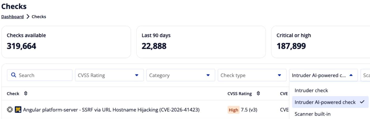 intruder vulnerability scan