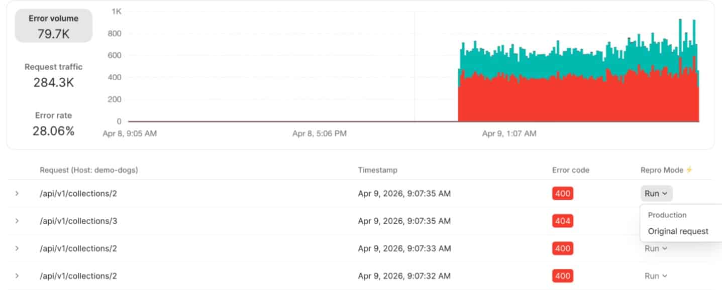 postman debug errors
