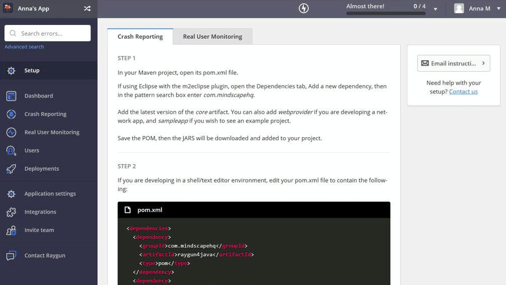 raygun javascript debugging tool