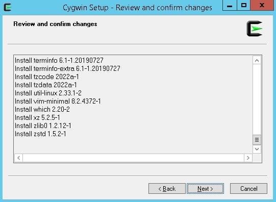 review and confirm changes