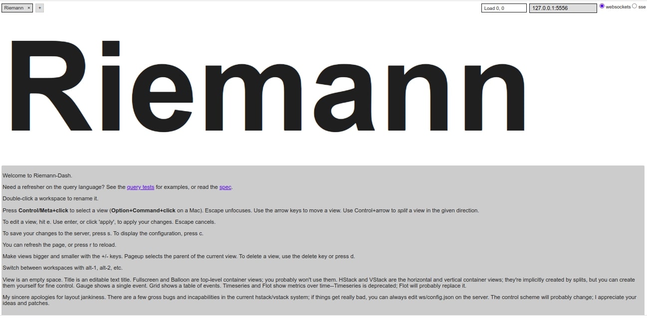 riemann dashboard