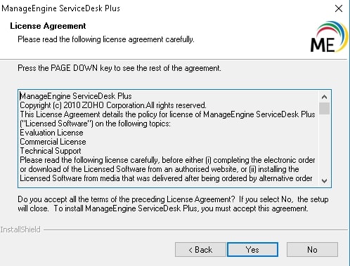 servicedesk plus license agreement