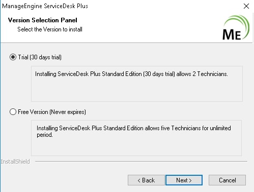 servicedesk plus select license