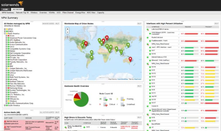 Solarwinds Network Performance Monitor V12 Review 2020