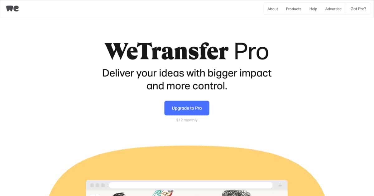 WeTransfer Pro