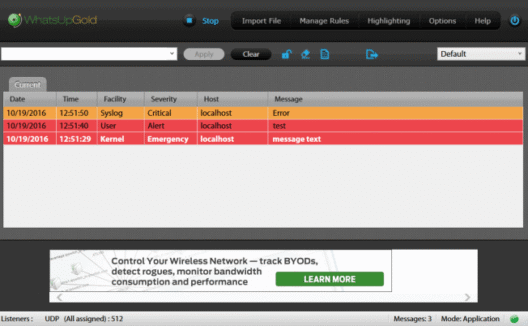 whatsup syslog server by ipswitch